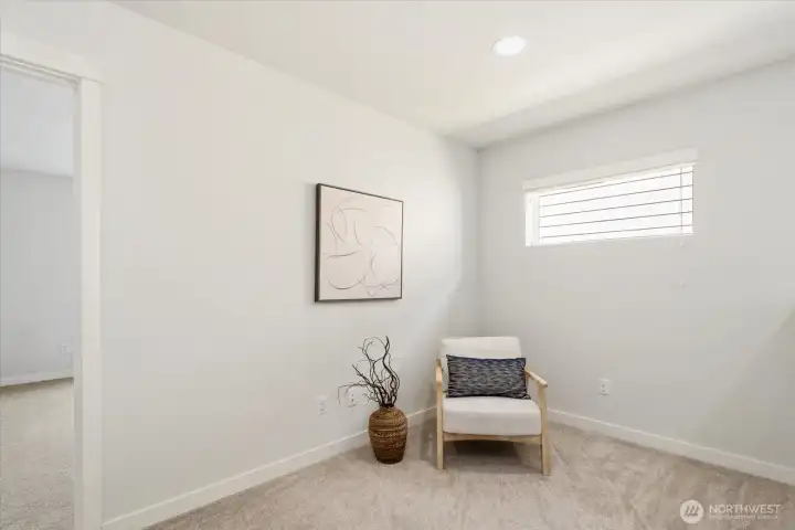 Upstairs bonus loft space