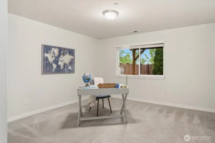 Oversized guest room/ office with closet