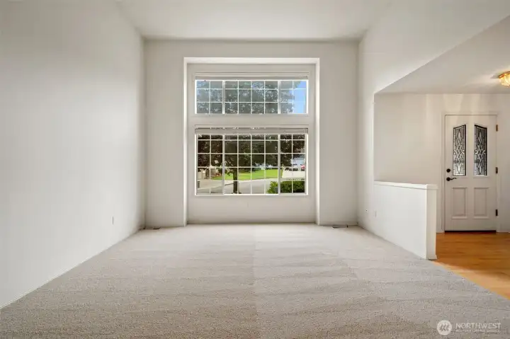 Main living room - shown without virtual staging.