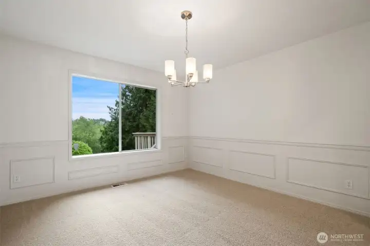 Formal Dining room - shown without virtual staging