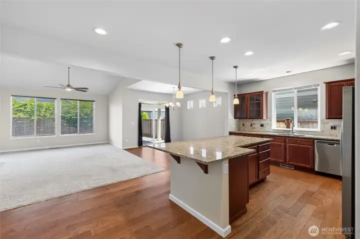 Open concept for entertaining