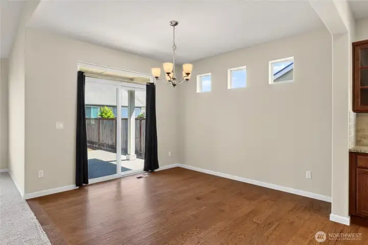 Notice the custom engineered hardwood flooring throughout much of the main floor.