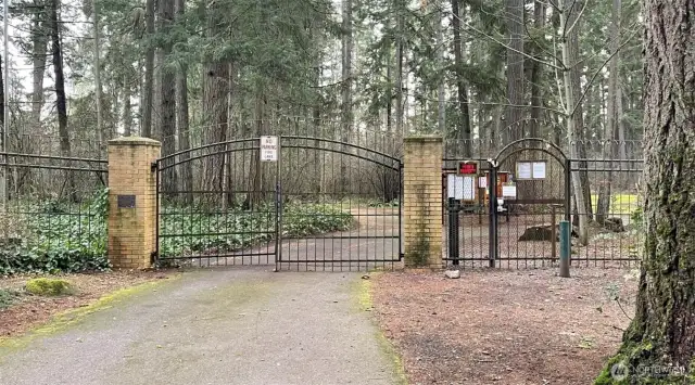Community gated lake access