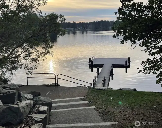 community private dock for all the swimming and boating needs