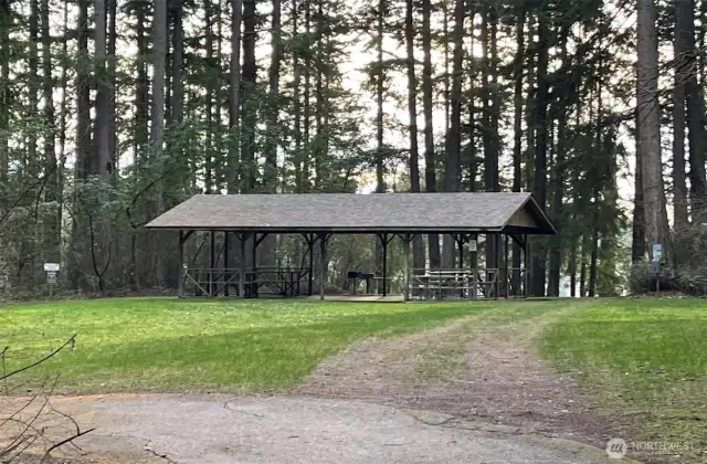 Covered picnic area