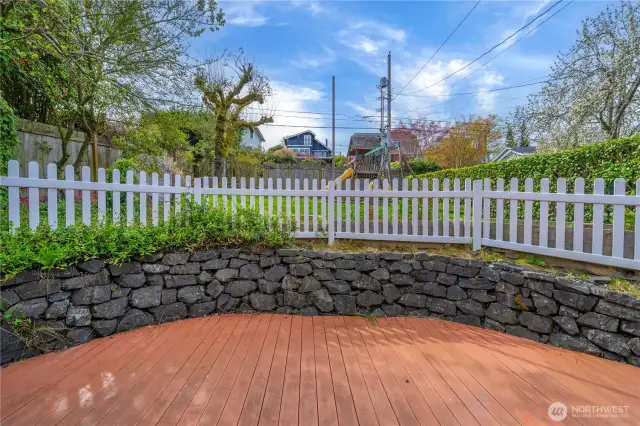 Entertainment deck off of Kitchen