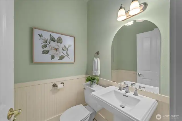 Main floor powder room