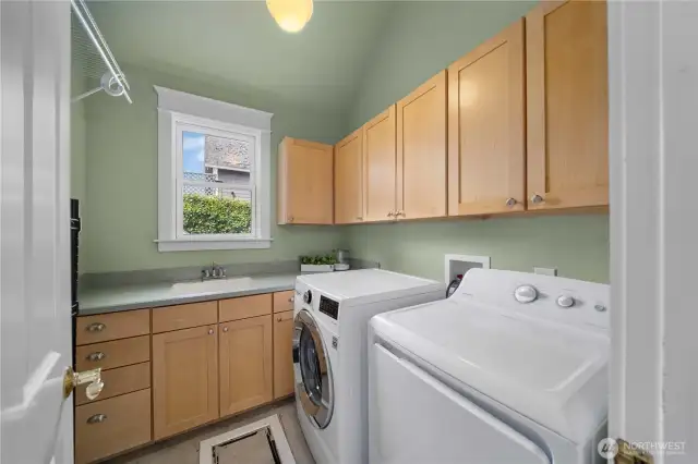 Main floor laundry room