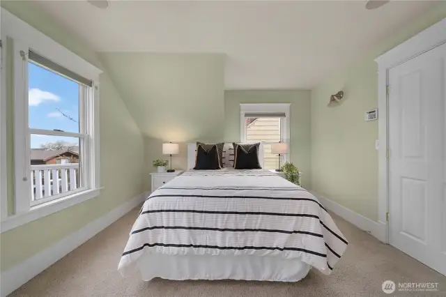 Primary bedroom on second floor