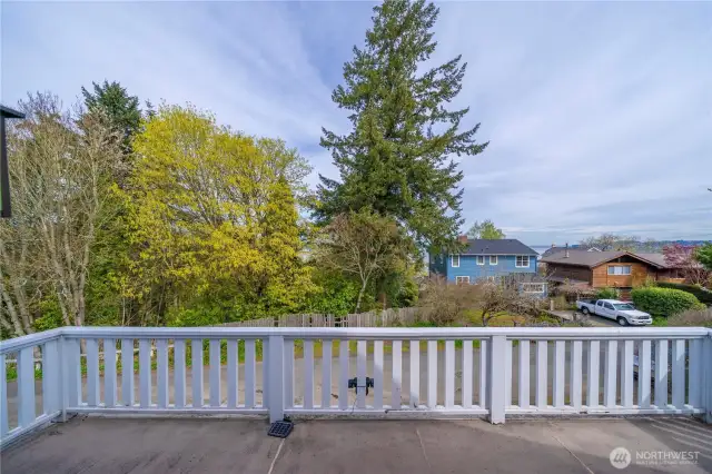 Private deck off primary bedroom on second floor