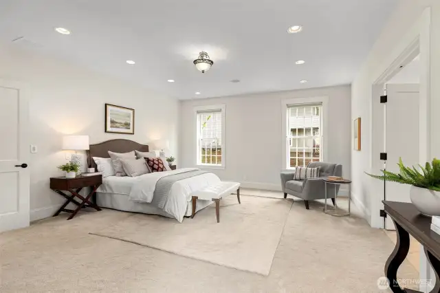 Primary bedroom on the main floor.
