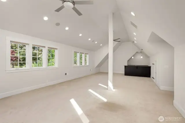 Spacious upper level.