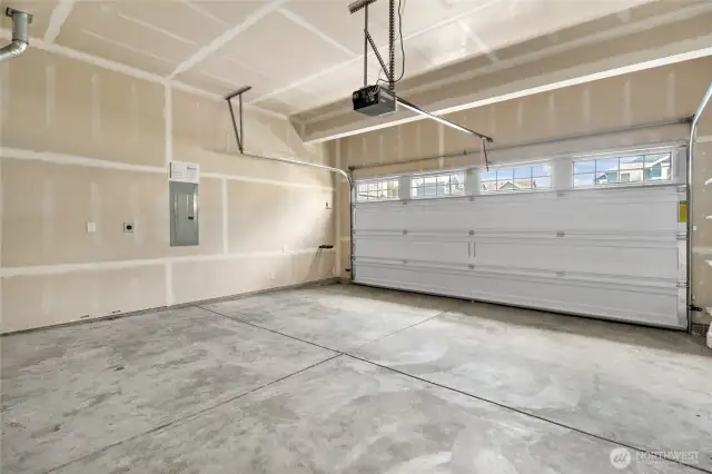 The garage offers an garage door opener.