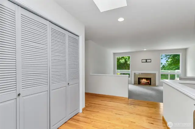 Front entry with coat closet