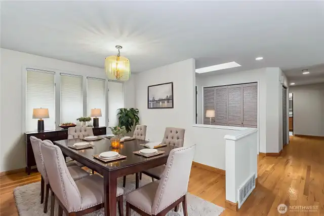Formal dining - virtually  staged