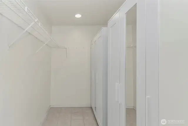 Spacious master closet