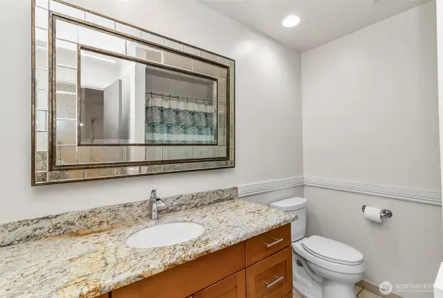 Second bathroom with heated floors!
