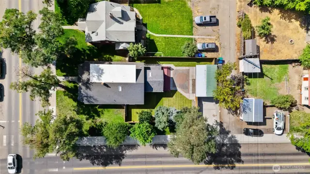 Great corner lot in a neighborhood with some very nice homes.