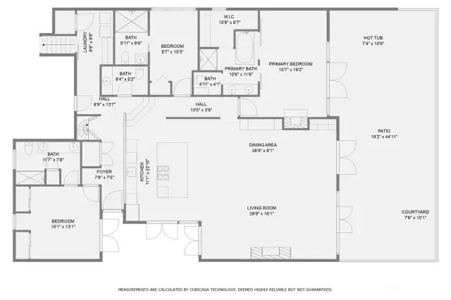 Main level floor plan.
