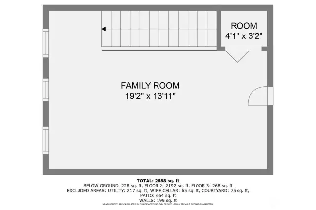 Upper level Bonus space.