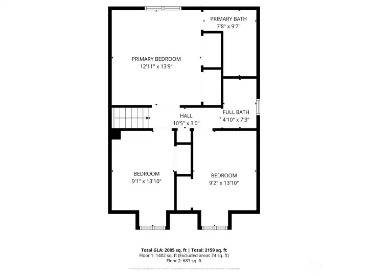 Floor 2 Floorplan.