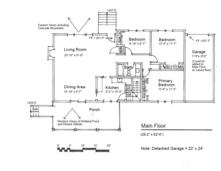 Layout of Main Floor plan