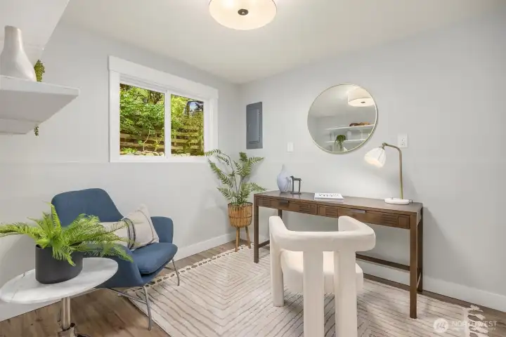 This extra room on the lower level makes the perfect spot for a home office or craft/hobby room.