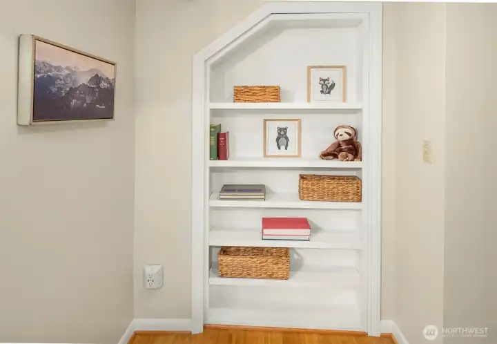 Is that a bookshelf in the hallway? Oh wait…