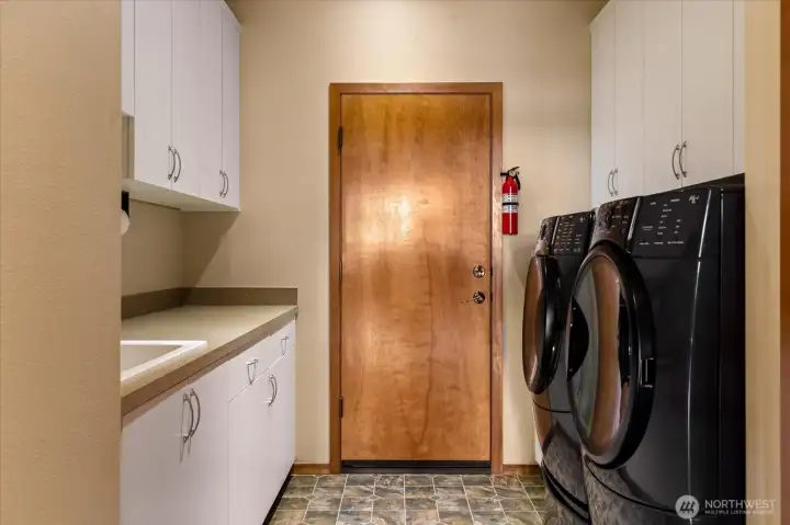 Mudroom/Laundry room entrance from garage.