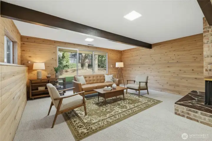 Virtually staged furniture ideas. Soo many options for this cozy space.