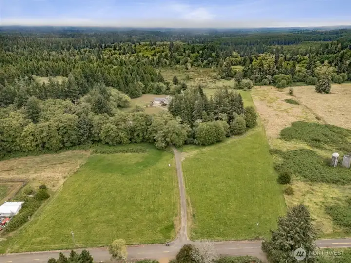 view of property from above