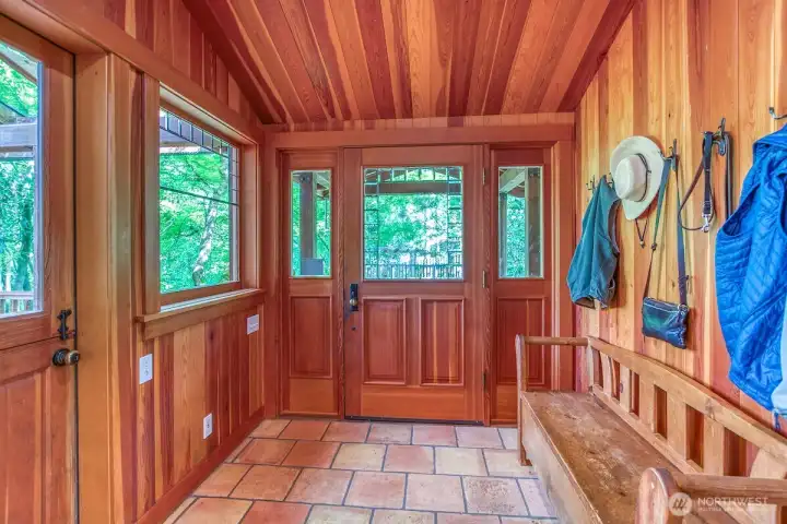 Plenty of room to step in, take off your shoes and set down your garden basket!