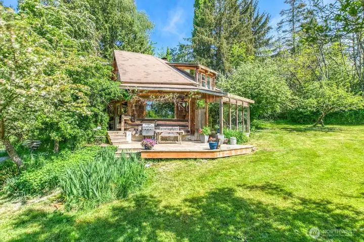 Octagon Cabin offers potential for generational living.