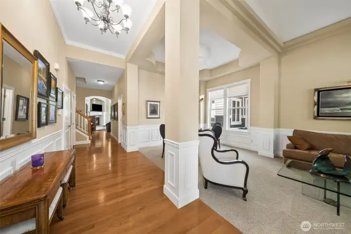 View as you walk in the front door