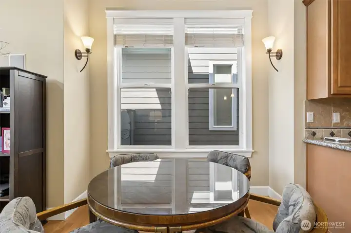Informal dining off kitchen