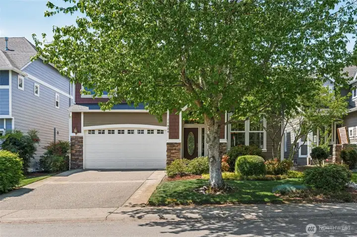 Mature landscaping in this established neighborhood