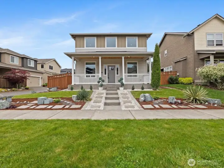 This home has a grand touch to it.