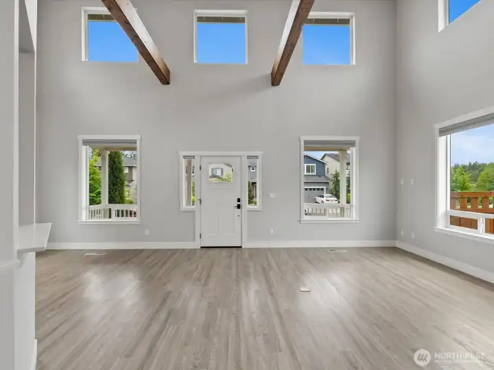 Luxury vinyl plank flooring.