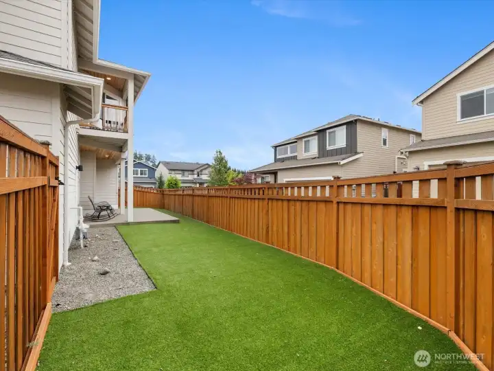 High fencing & low maintenance quality turf.
