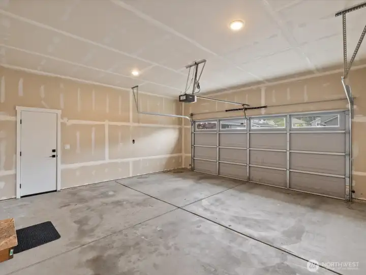 Side entrance from garage to yard.