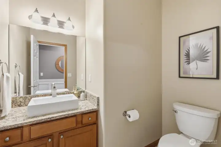 Main floor guest bathroom.