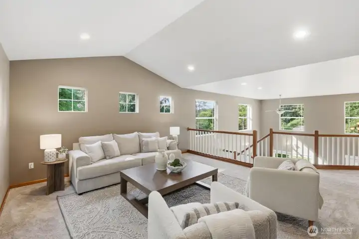 Upstairs bonus room/loft.