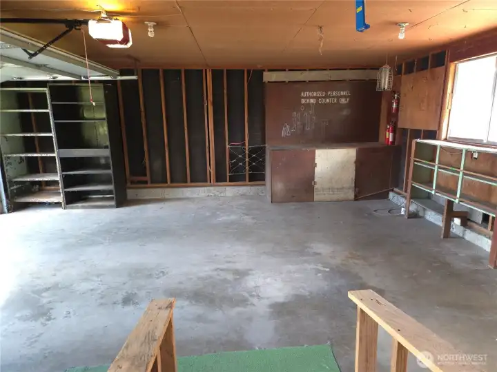 Attached garage