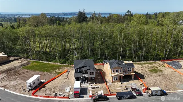 New Construction, Drayton Harbor is beyond the green area!