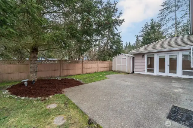 There's plenty of room for outdoor furnishings, BBQ's, gardening, pets, and more in this wonderful back yard.