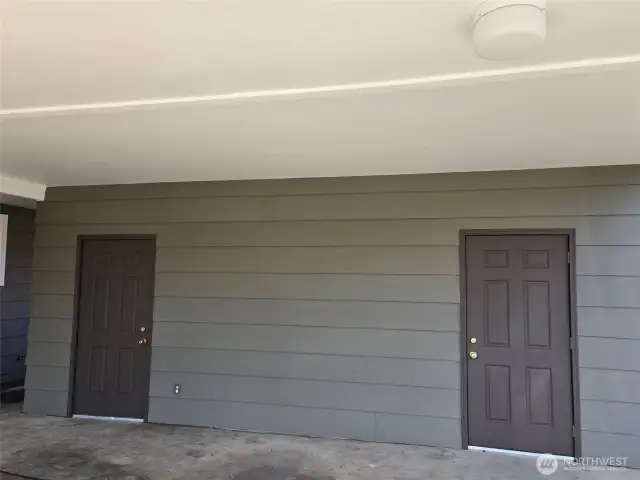 2nd photo of the designated storage units for the 2nd duplex.