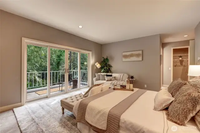 Another view of the spacious primary suite.