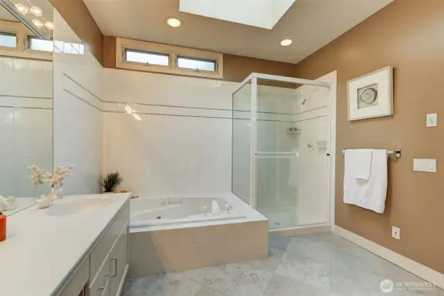 Skylight provides additional natural light.