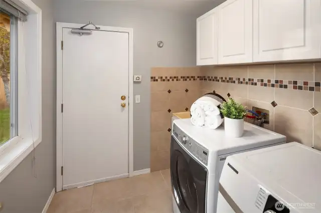 Main floor utility room