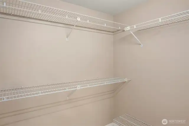 Primary walking closet
